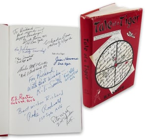 (12) AVG Flying Tigers Group Signed Book: Smith, Rossi, Hill & More!