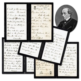 Benjamin Disraeli 8pp Political ALS on "Hares & Rabbits"