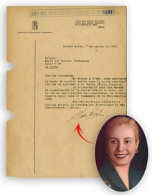Eva Peron TLS To Fellow Peronist Feminist
