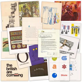 Jack Kerouac Gifted (14) CalArts "Portfolio for Tomorrow" Lithographs With Excellent Provenance!