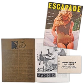 Jack Kerouac's "The Last Word" Featured In August 1960 "Escapade" Magazine, From His Estate