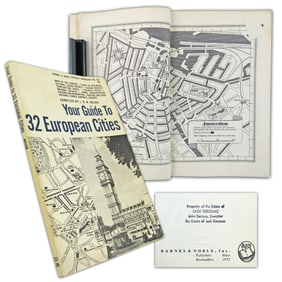 Jack Kerouac's Dog-Eared European Guide Book, Probably Consulted During 1965 "Satori In Paris"