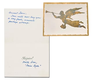 Harper Lee Signed Christmas Card to her Longtime Friend