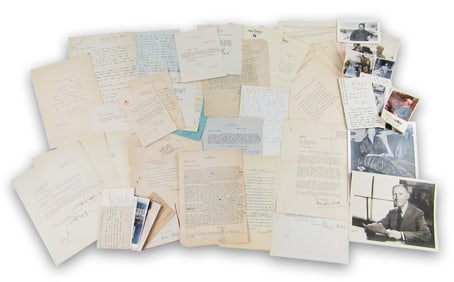 70pp Literary Dealer's Lot of Notable 20th Century Authors & Poets: R. Jeffers, B. Smith, P. Buck &