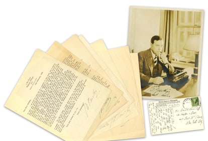 J. B. Priestley Archive of Correspondence to Literary Publicist, 15pp