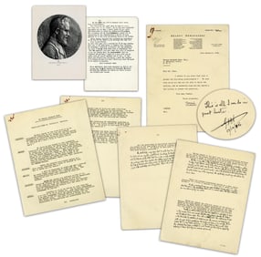 George Bernard Shaw 1936 Abdication Press Questionnaire, Signed & With 330+ Words In His Hand!