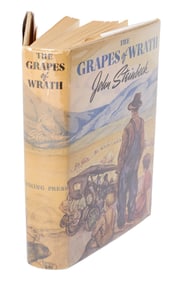 John Steinbeck "The Grapes of Wrath" 1st Edition, 1st Print, 1st Print Dust Jacket