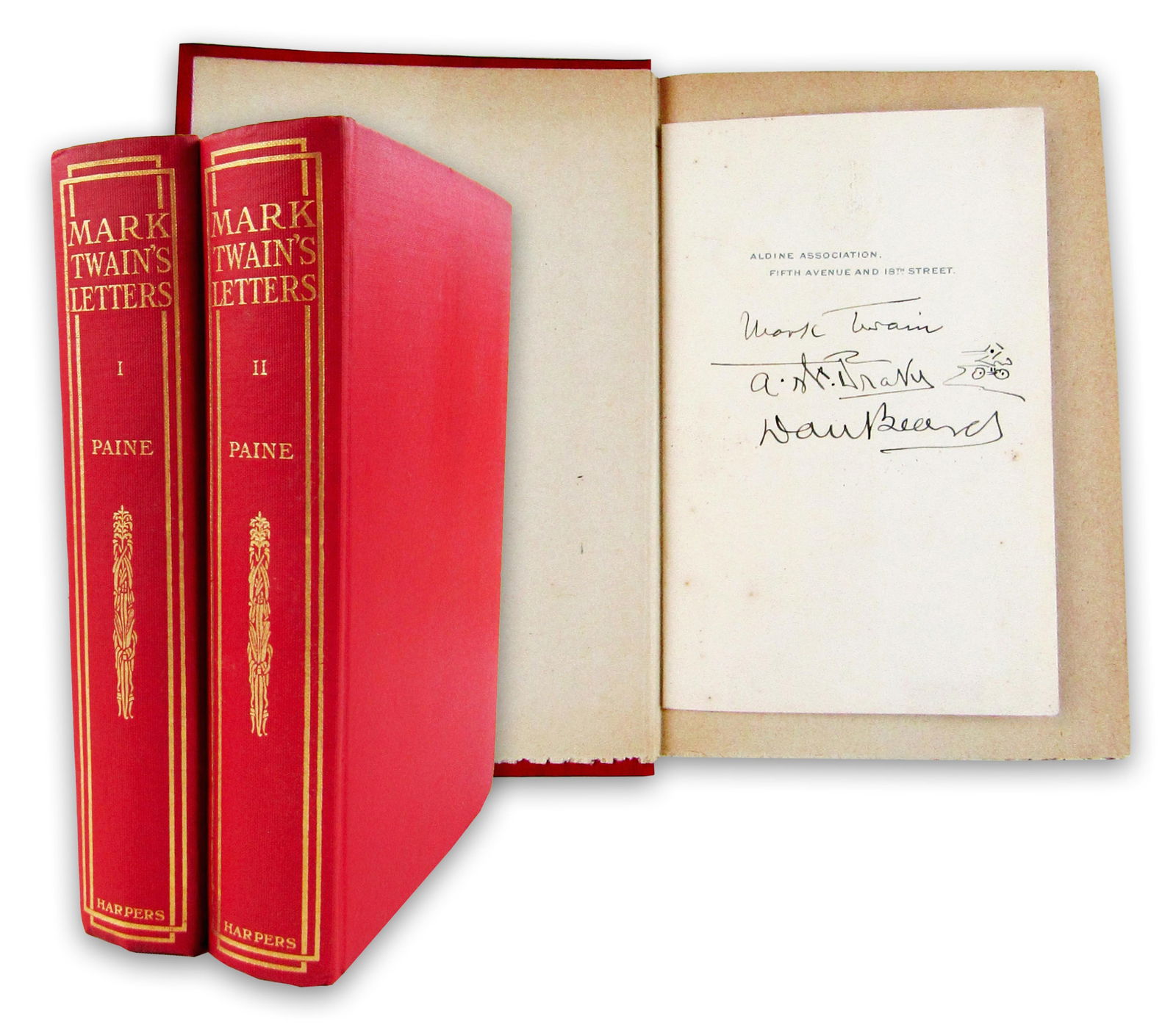 Mark Twain's Letters Vols. 1 & 2, With Signed Insert! (1 of 10)