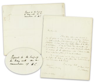 H. Clay Recommends C. Dahlgren For Midshipman, Future Confederate & Brother of J. A. Dahlgren