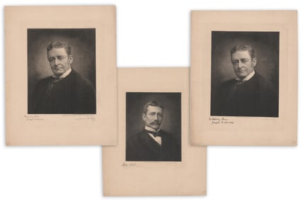 Joseph Choate & Elihu Root Signed James S. King Lithographs