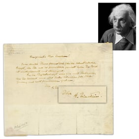 Albert Einstein ALS Dating About 1 Month Before Declining Israeli Presidency, Einstein the Art