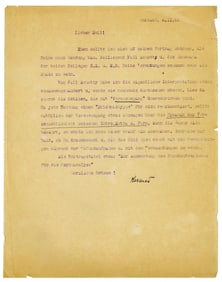 Rare H. Rorschach Letter Re: Rorschach Test, Exchanging Case Data in Development