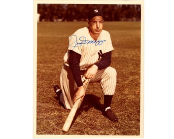 Classic Joe DiMaggio Signed Photograph