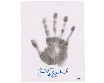 Unique J.R. Richard Handprint, Signed Oversize! PSA