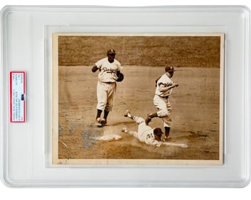 Incredible Jackie Robinson & Pee Wee Reese Original Photo PSA Encapsulated