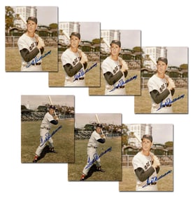 Ted Williams Group of 7 Signed Photos, Fantastic Dealer's Lot!