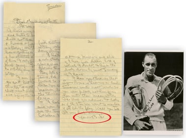 Bill "Big Bill" Tilden ALS: "Play lots of good hard aggressive tennis"