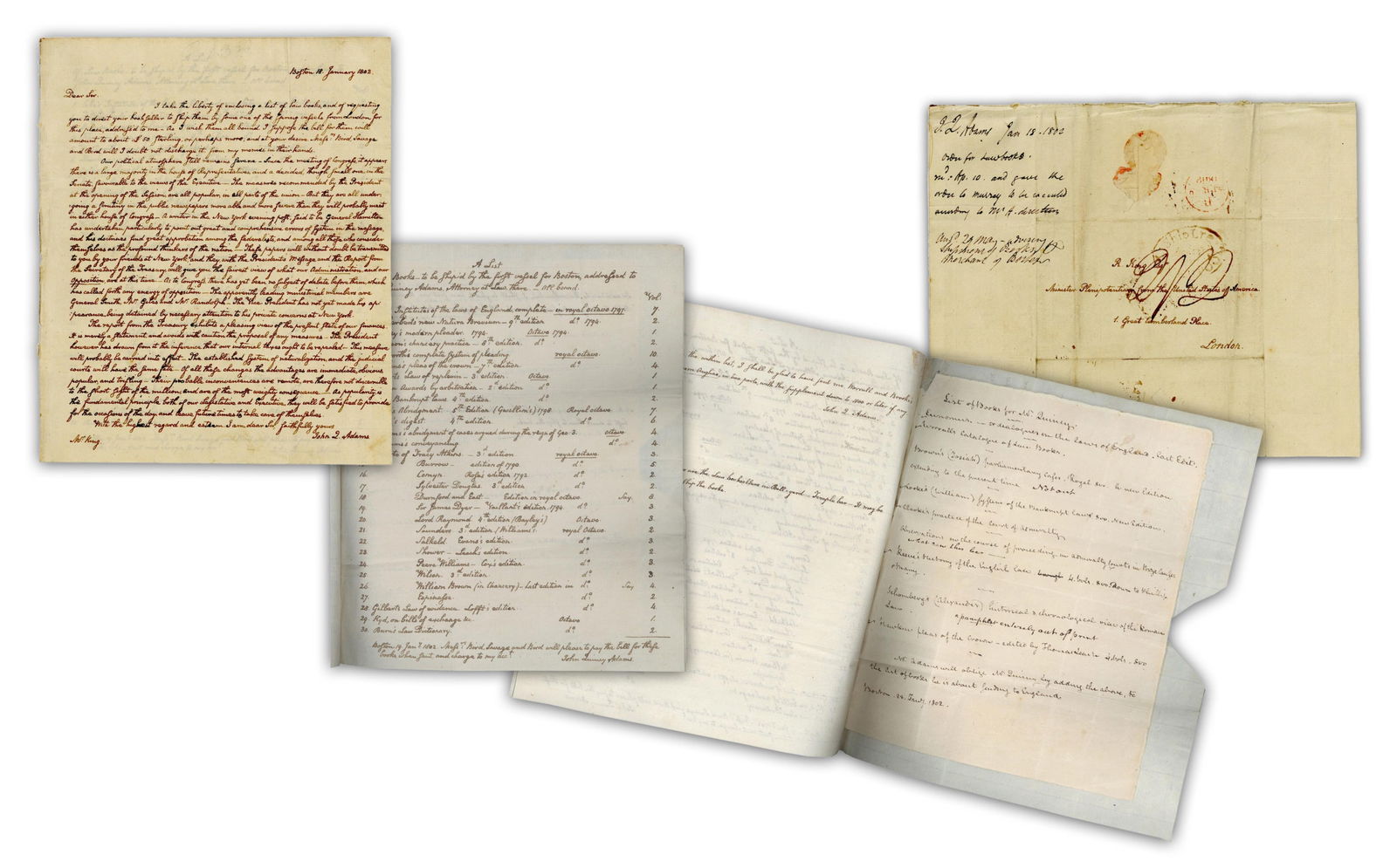 J.Q. Adams 4x Signed ALS, With Scathing Dismissal of Jefferson's Govt.: "As popularity is the (1 of 6)