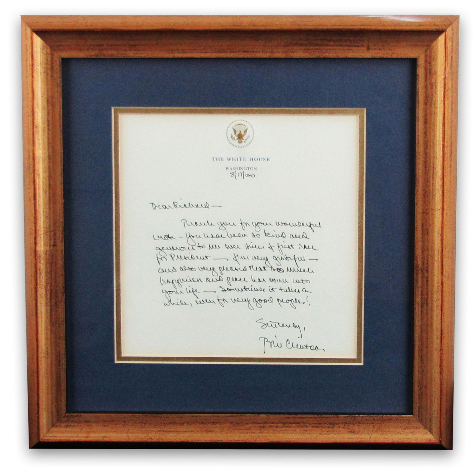 Bill Clinton ALS to Comedian Richard Lewis on Newly Found "happiness and peace" (1 of 4)