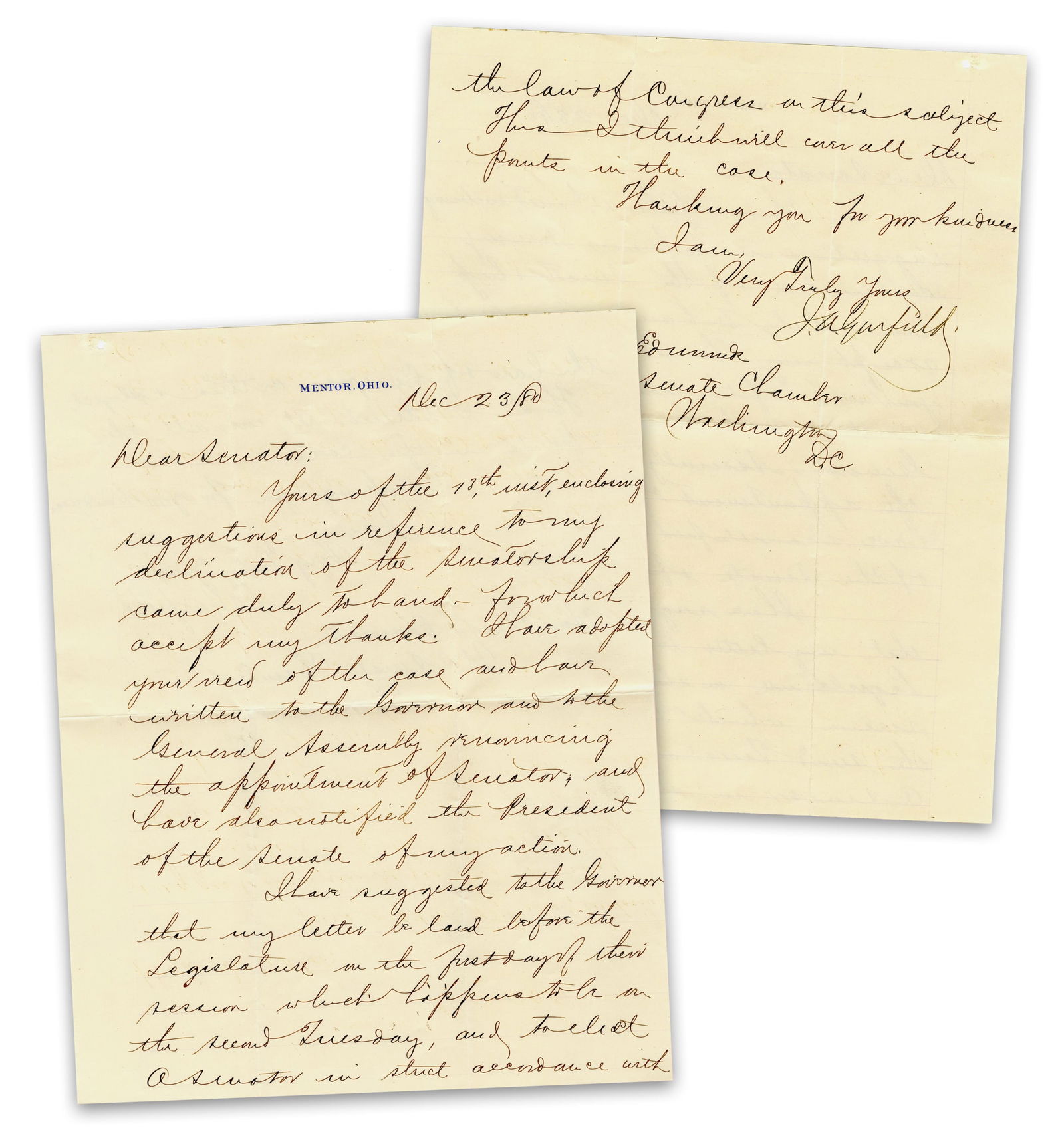 President-Elect James Garfield Declines Senatorship After Surprise Election Results (1 of 4)