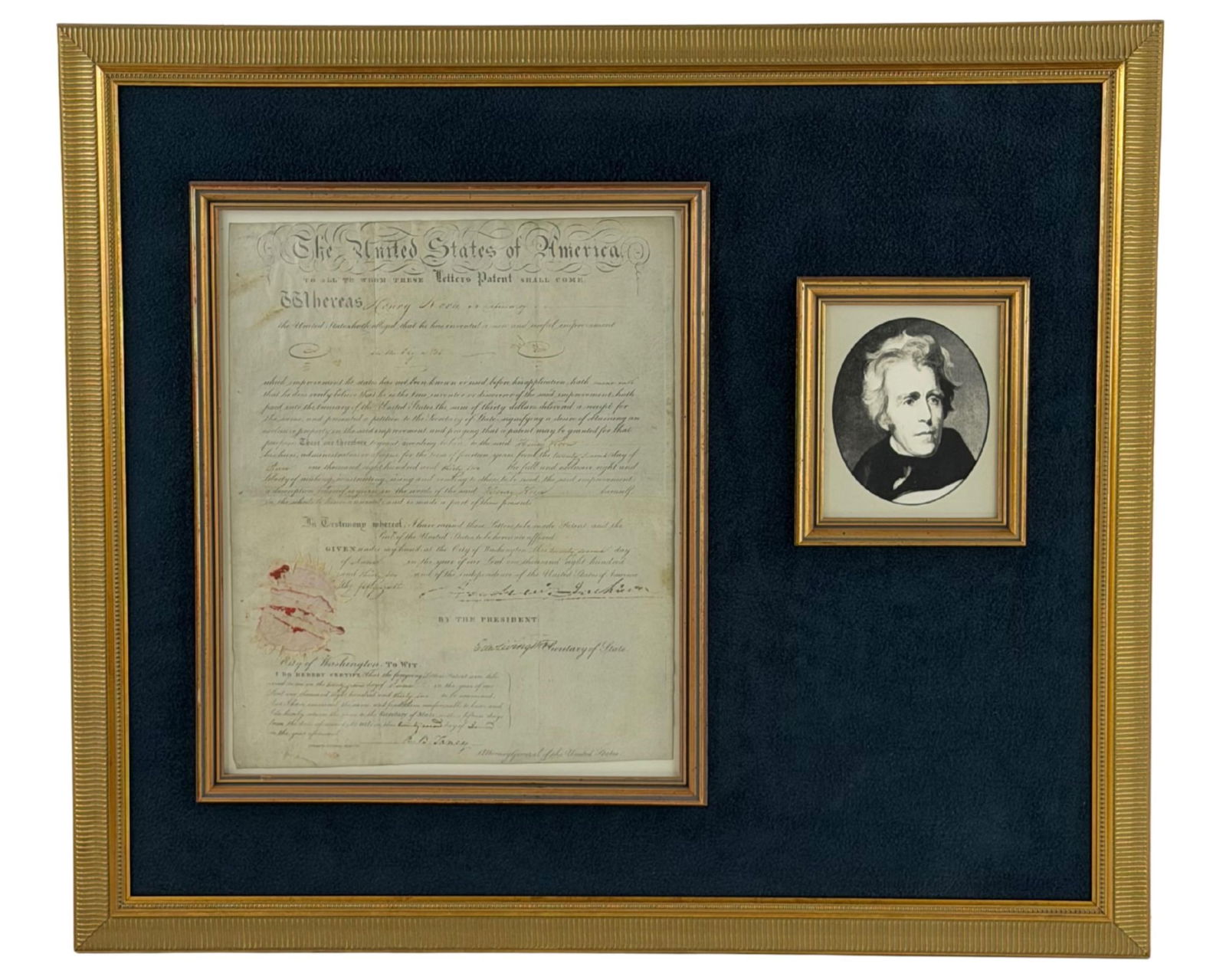 Andrew Jackson Signed Patent Vital for Maintaining Readiness of Military Cavalry! Rare Document to (1 of 3)