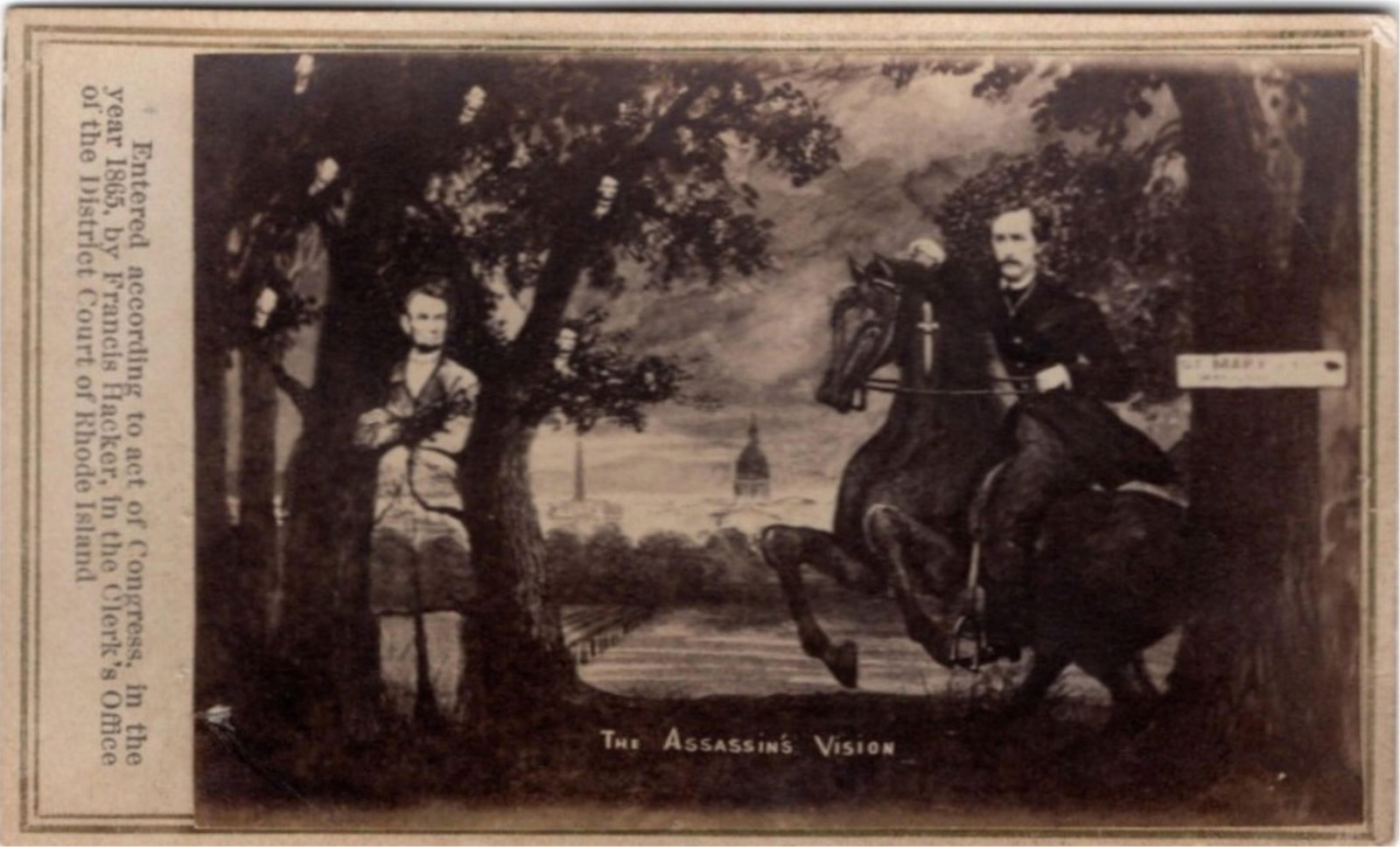 CDV of “The Assassin’s Vision” by Francis Hacker (1 of 2)