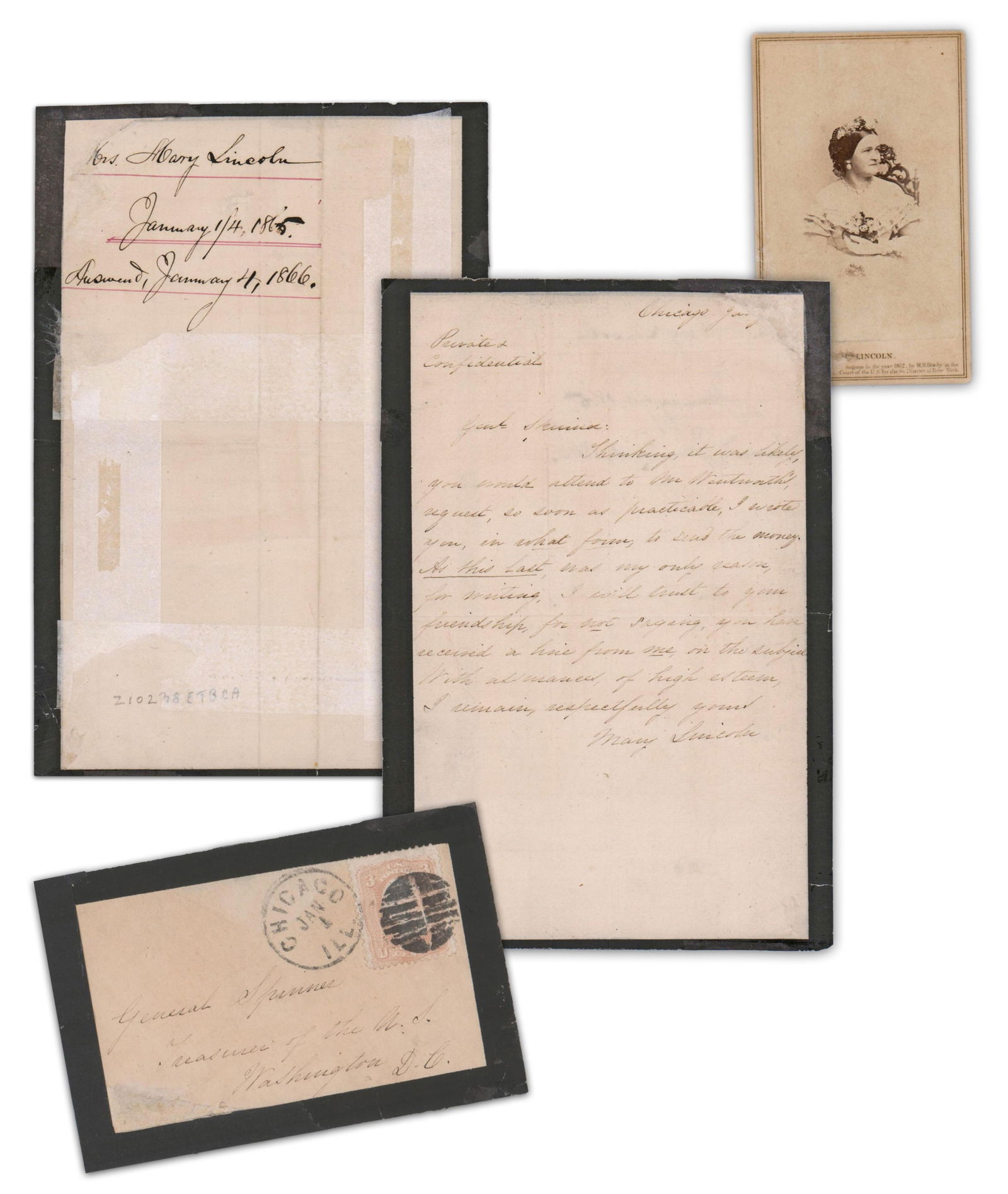 Mary Lincoln Writes to Get Abraham Lincoln's Salary Just Months After His Death! (1 of 8)