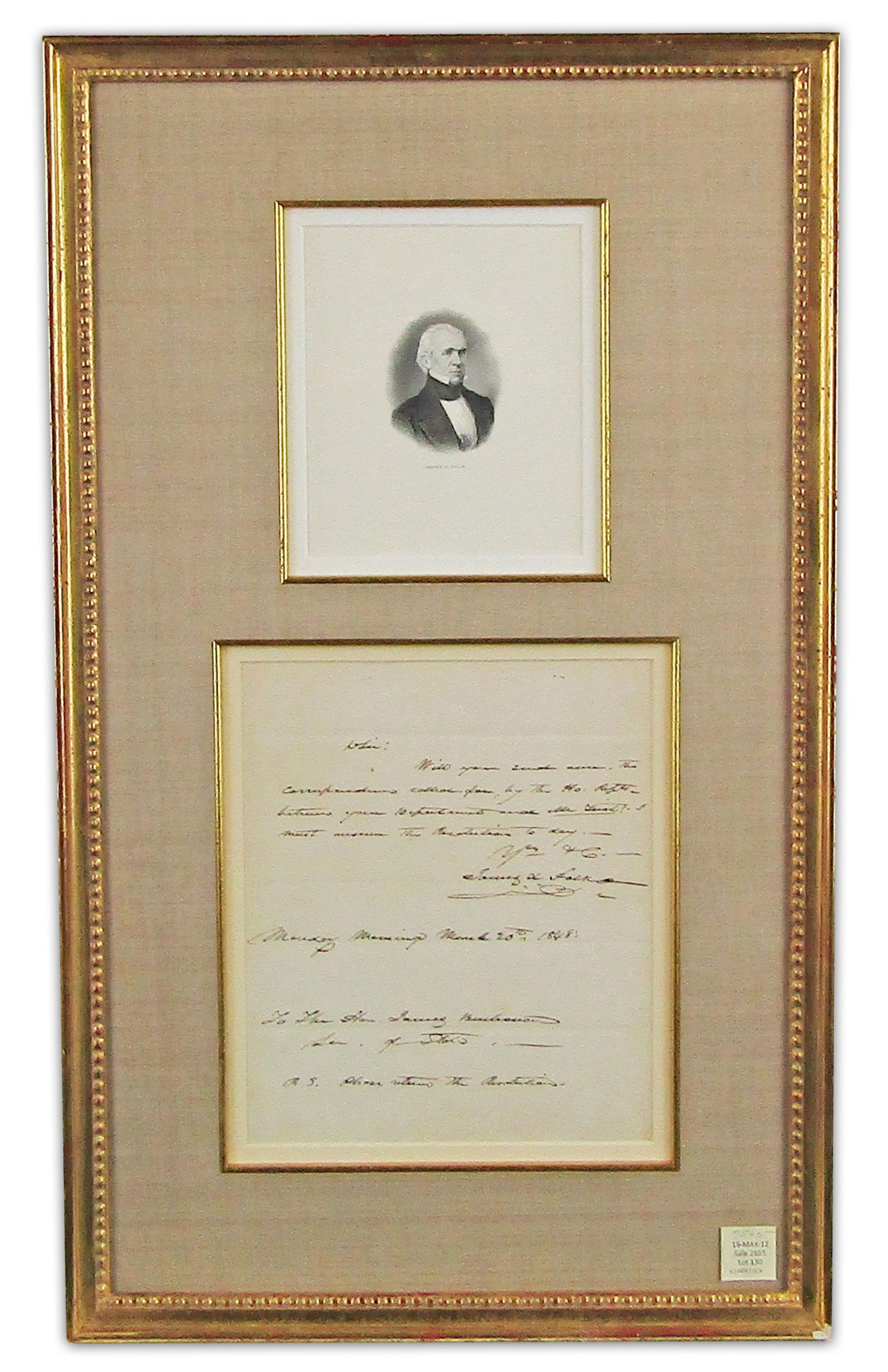 James K. Polk As Pres. ALS To James Buchanan! : "I must answer the Resolutions to day" Re: Mexican (1 of 5)