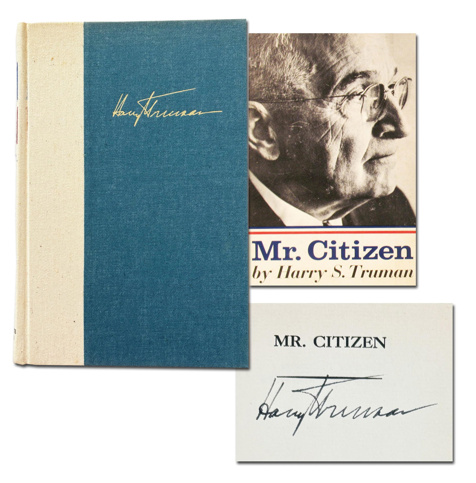 Harry Truman Signed 1st Ed. Copy of "Mr. Citizen," A Collection of Articles He Wrote After Leaving (1 of 9)