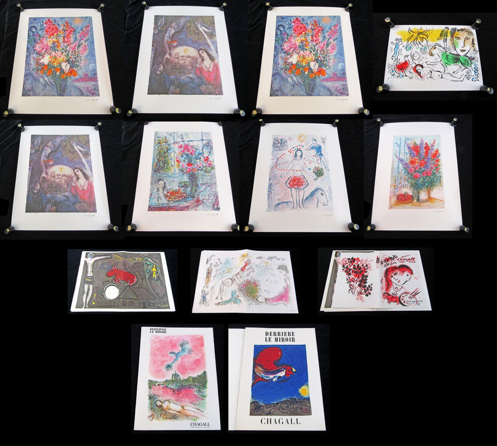 Dealer's Lot, Marc Chagall Prints, 13 Pcs, Colorful & Dreamlike! (1 of 16)