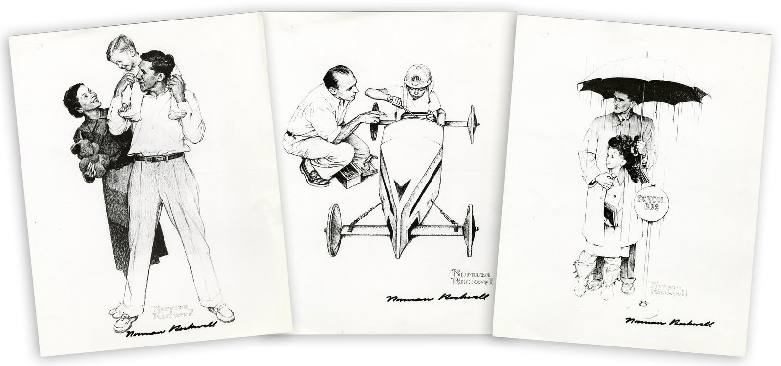 Norman Rockwell Signed Prints (3) (1 of 4)