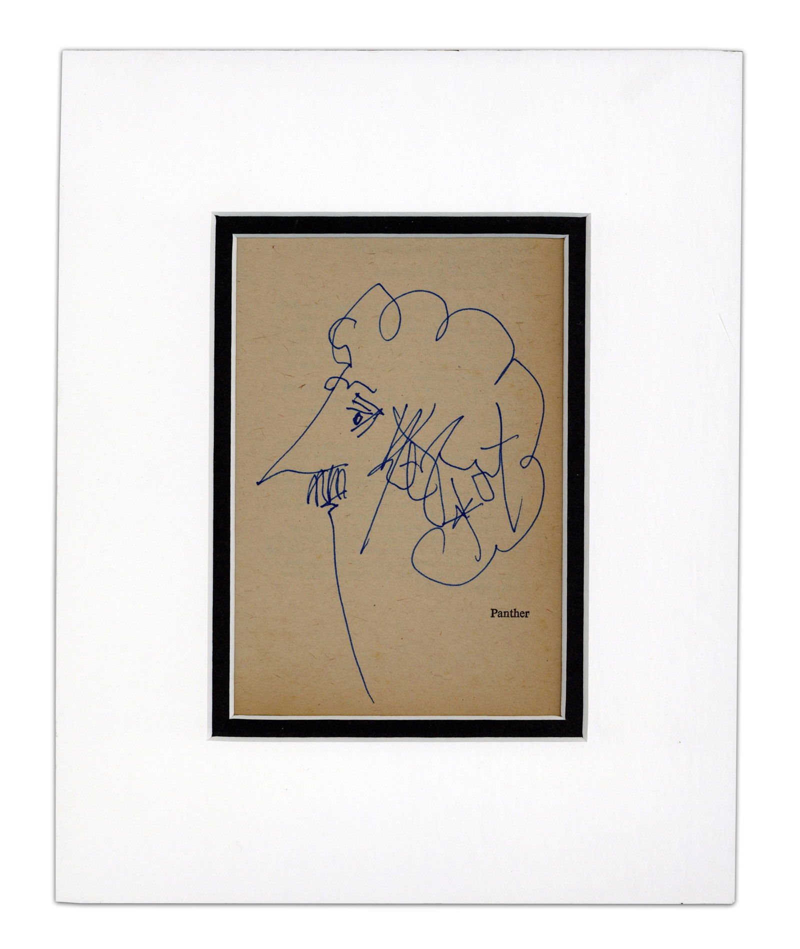 Kurt Vonnegut Signed Self-Portrait Sketch, Possibly From "Slaughterhouse-Five" British Edition? (1 of 4)