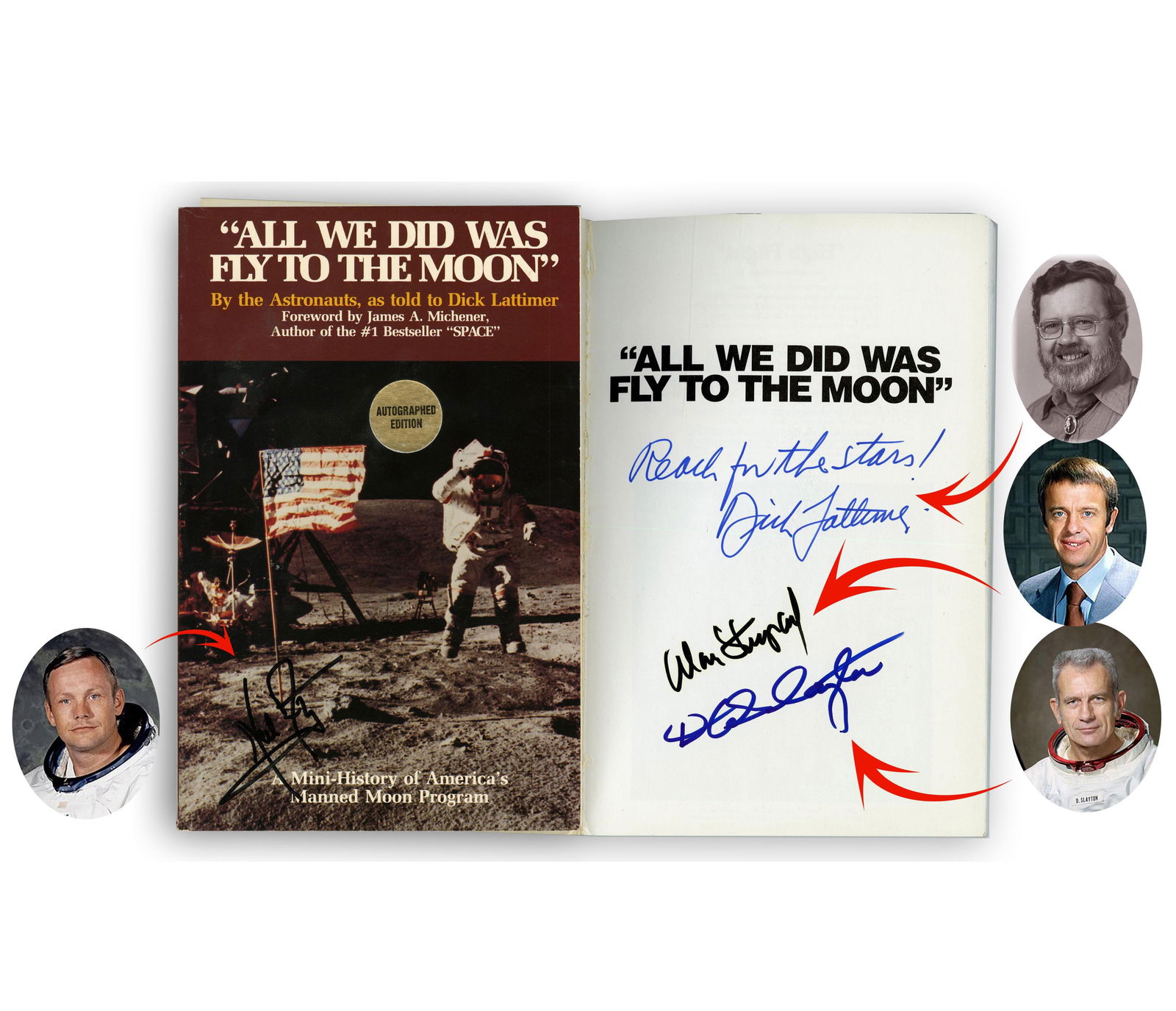 All We Did Was Fly to the Moon SB - Author, Shepard, Slayton and Armstrong (1 of 3)