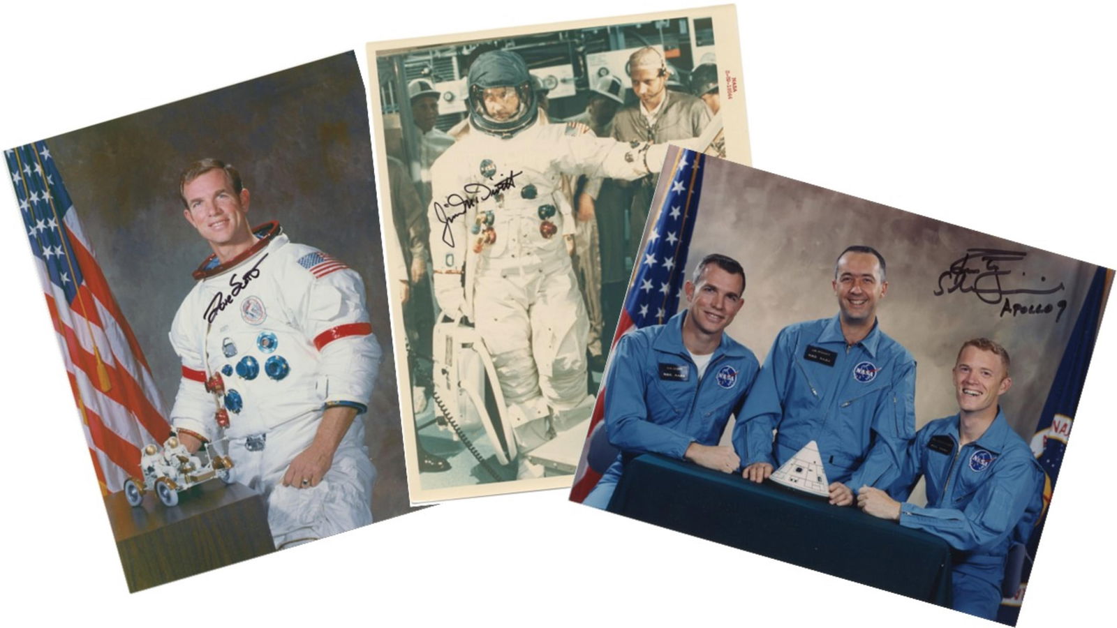Apollo 9 Crew Signed Photos, Incl. NASA Red Number Photo (1 of 5)