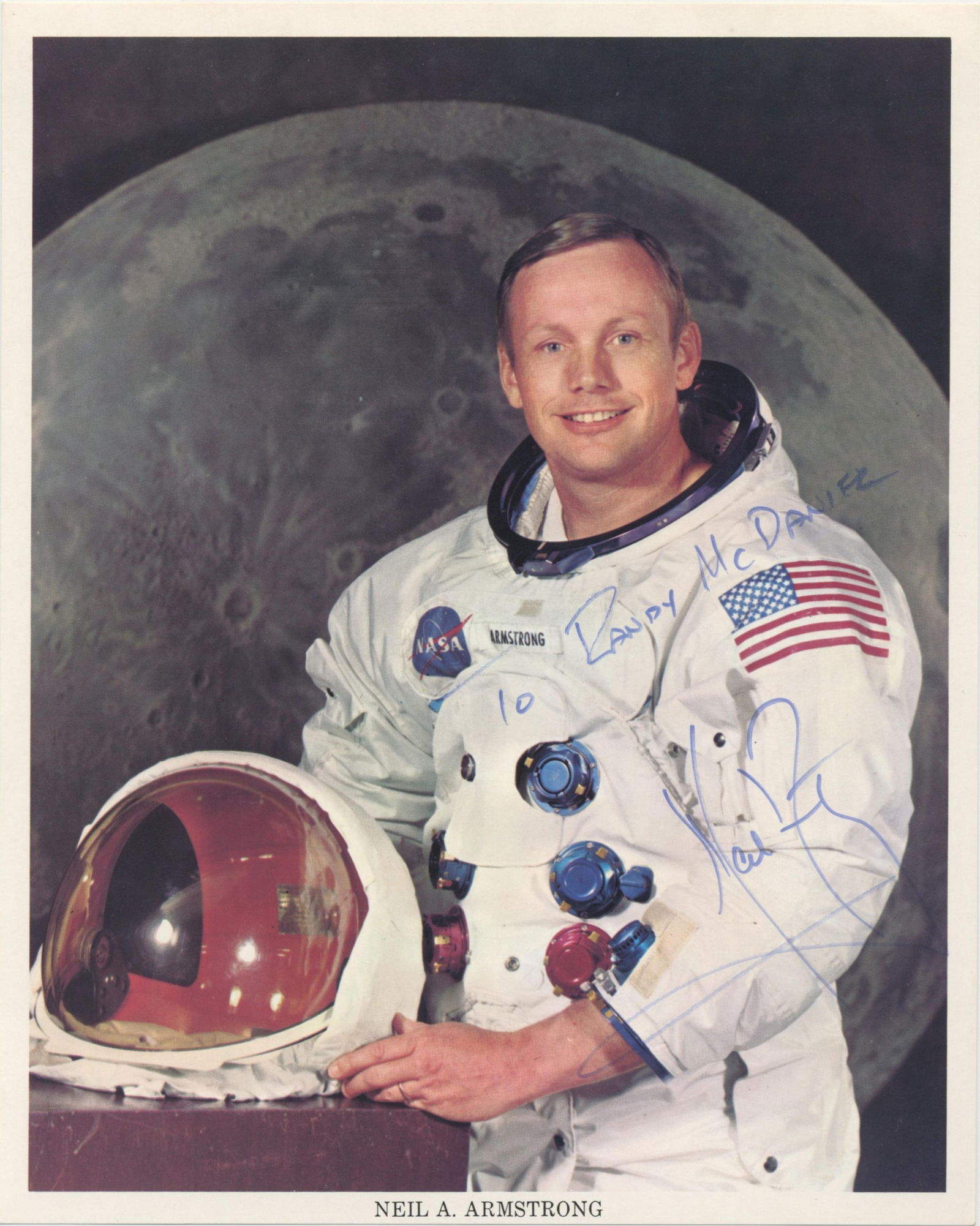 Neil Armstrong Superb Signed NASA Apollo XI Portrait Photo (1 of 2)