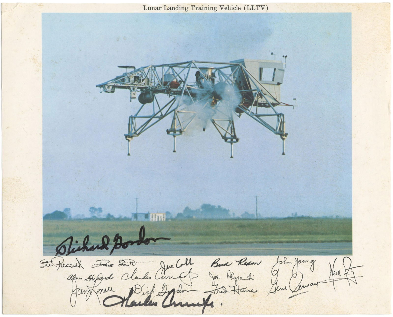 Richard Gordon & Charles Conrad Apollo 12 LLTV Signed Photo (1 of 3)