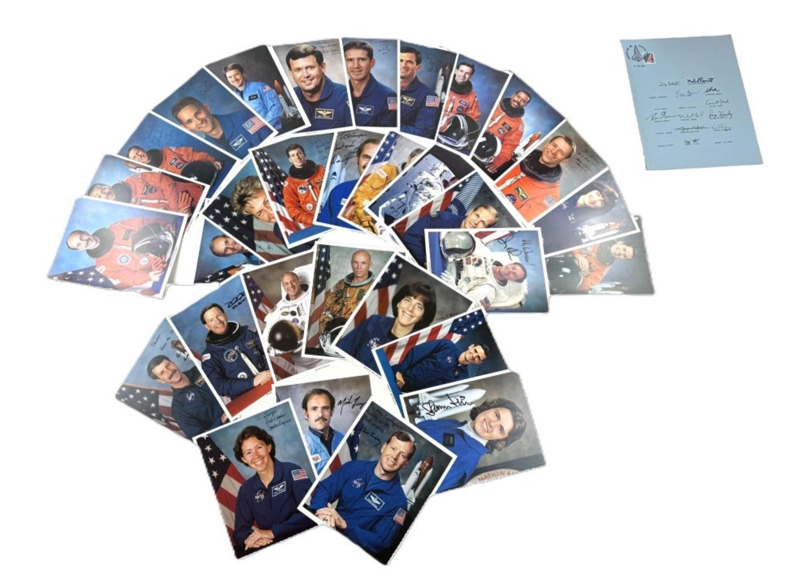 Large Group of NASA Shuttle Astronaut Autographs Incl. (31) Signed Portrait Photos (1 of 8)
