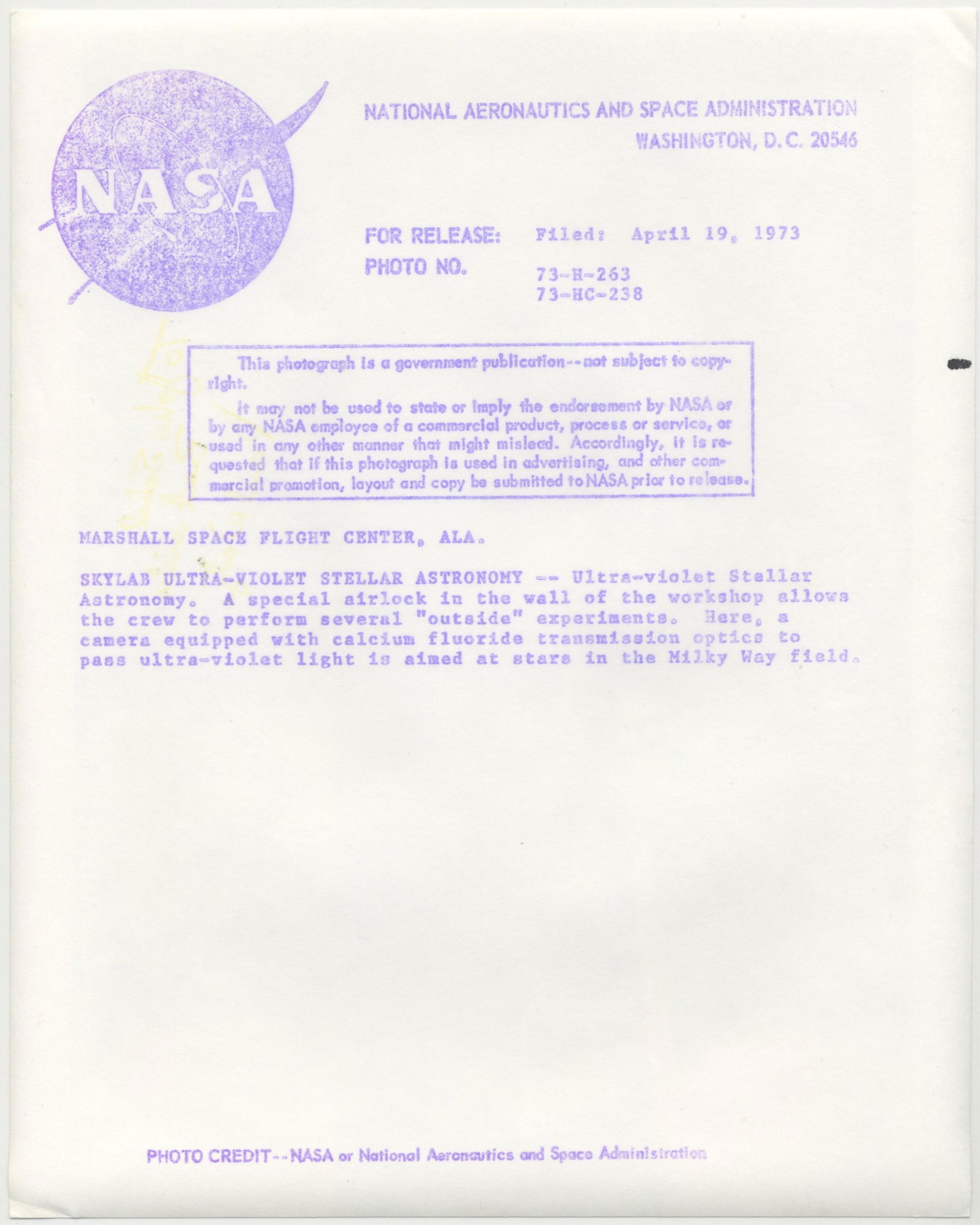 Assorted Skylab Collection: Skylab 2, 3, 4 - 7