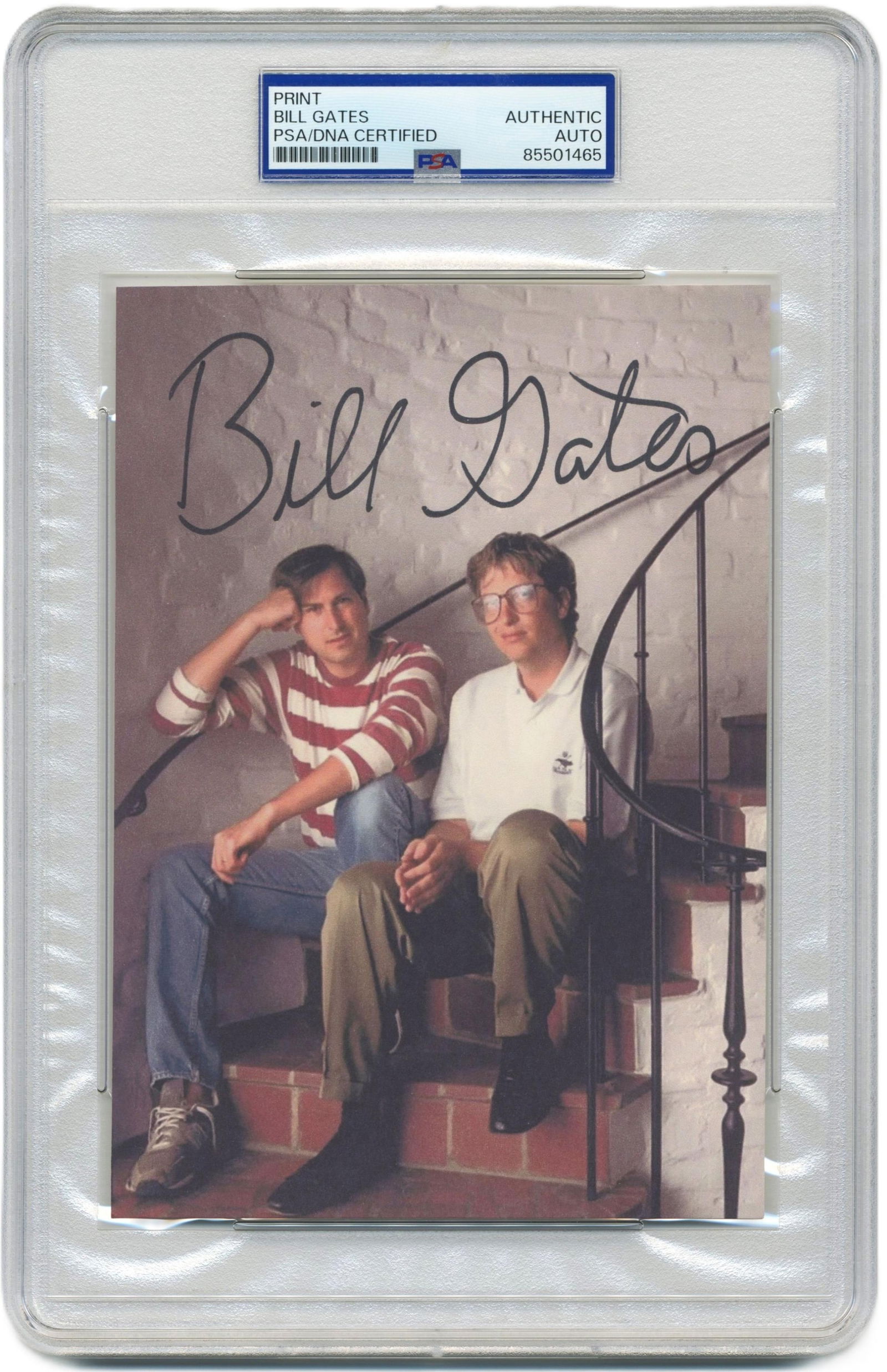 Bill Gates Signed Souvenir Typescript PSA Certified & Encapsulated (1 of 1)