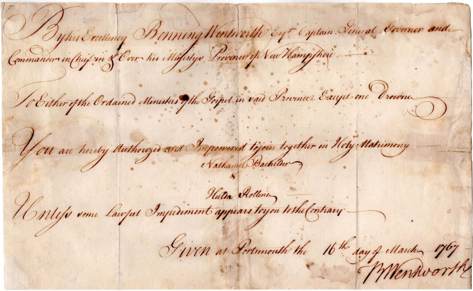 New Hampshire Governor Signs Marriage License (1 of 3)