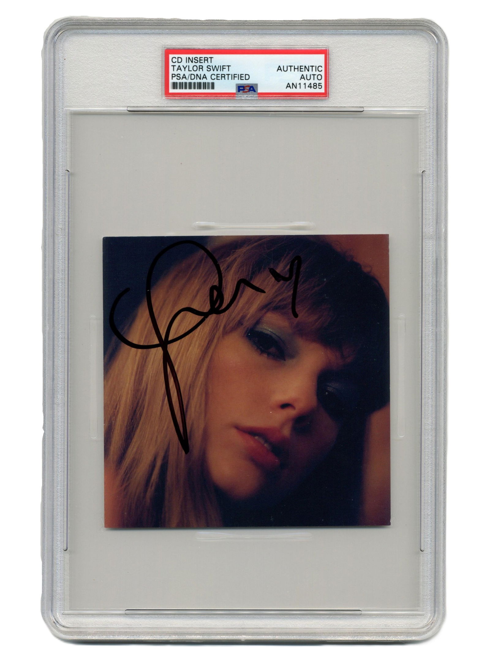 Taylor Swift Signed "Midnights" Mahogany Edition CD Insert PSA/DNA Authenticated (1 of 2)