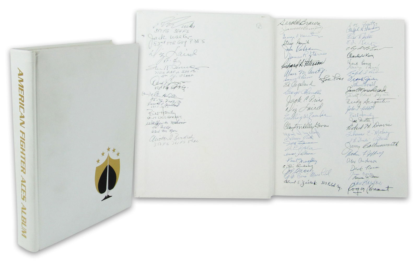 American Fighter Aces Album Signed by 60+ Flyers! (1 of 8)