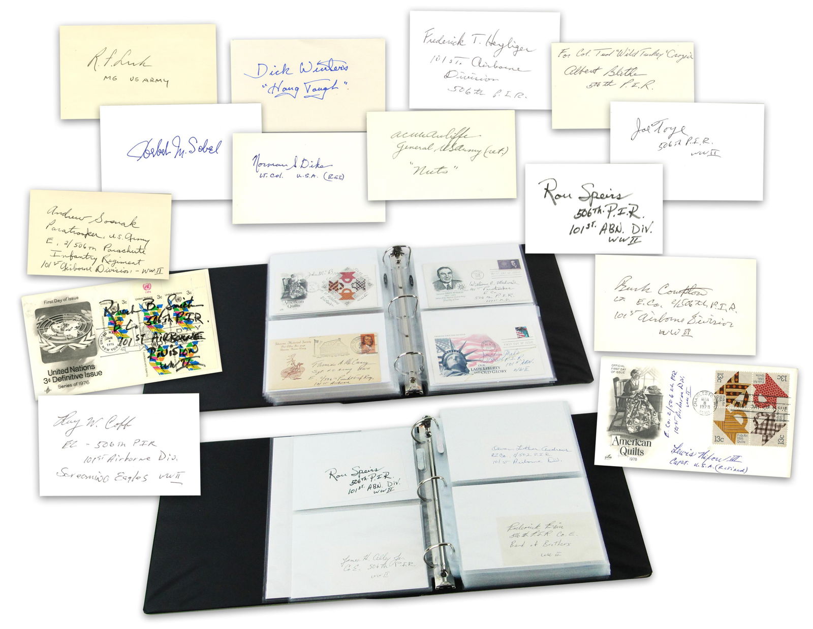 Huge "Band of Brothers" Easy Company Autograph Collection, 160+ Individual Signatures! Winters, (1 of 5)