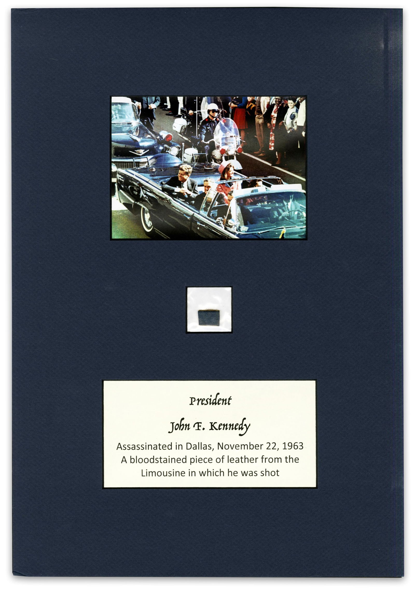 [Kennedy Assassination] Bloodstained Swatch From Presidential Limo, Fantastic Provenance! (1 of 4)