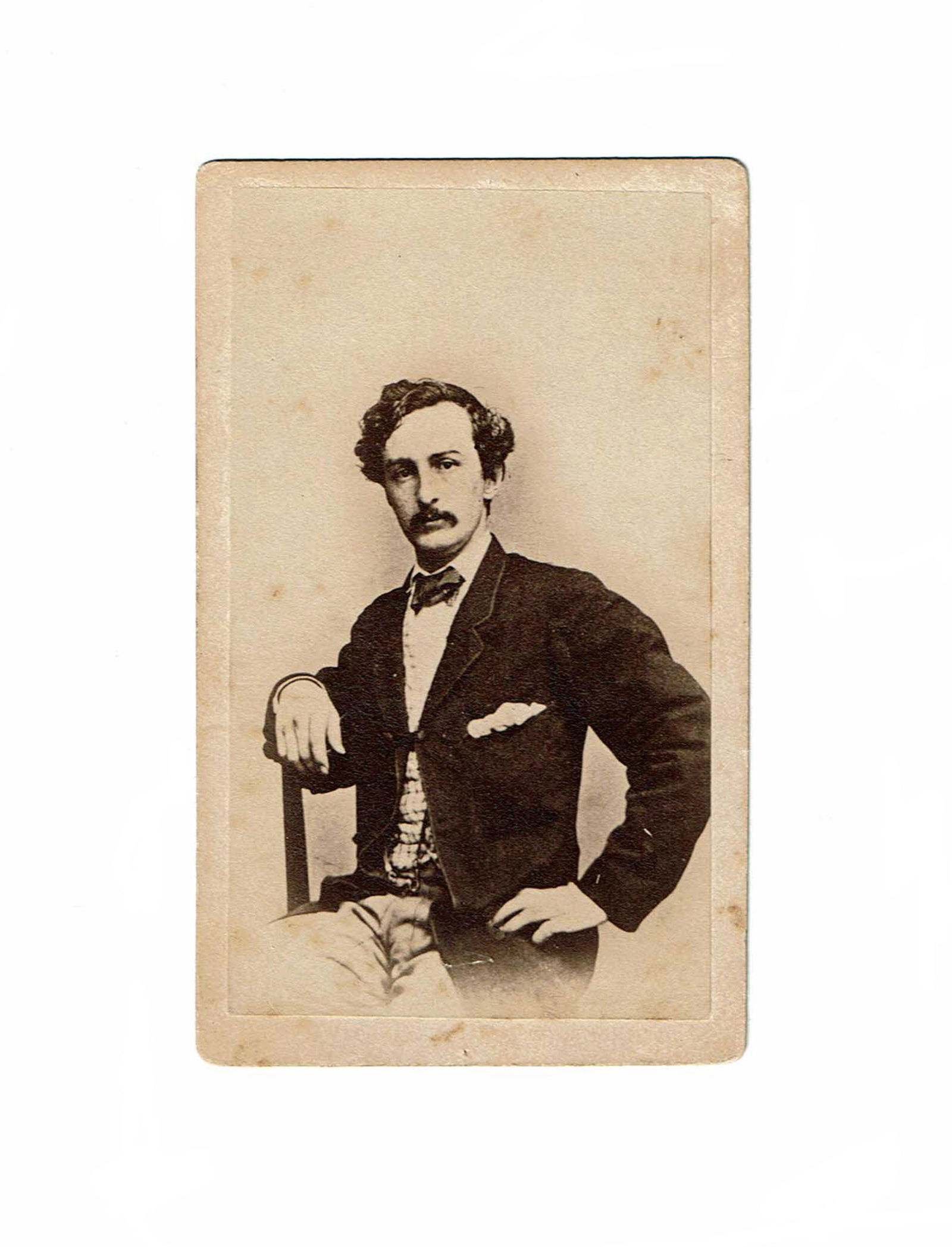 John Wilkes Booth CDV After Silsbee, Case & Co. of Boston, Ex-The Rail Splitter (1 of 5)