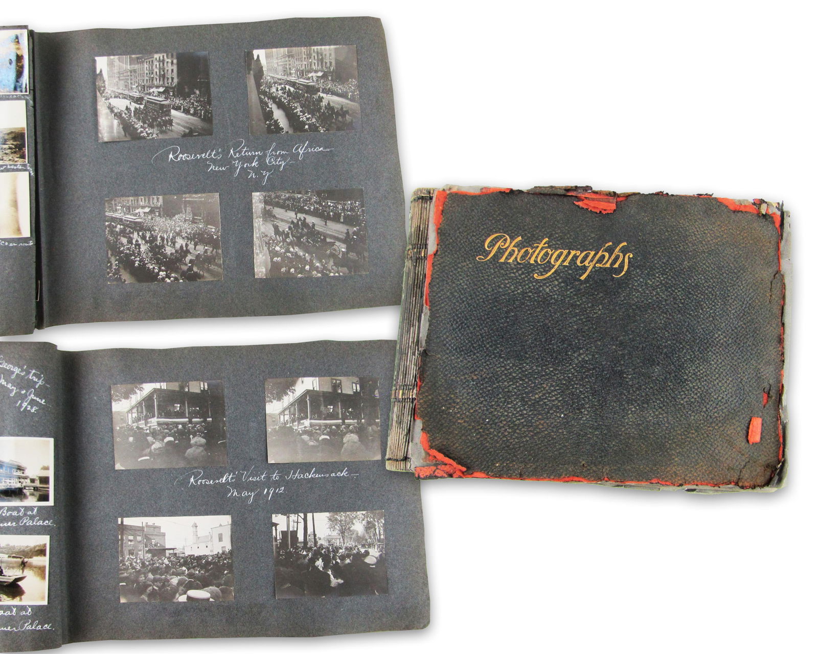 Early 20th C. Photo Album ft. Roosevelt's 1912 Campaign, Travel & Cultural Landmarks- 600+ Images!: Theodore Rooseveltvarious, ca. 1909-1928Early 20th C. Photo Album ft. Roosevelt's 1912 Campaign, Travel & Cultural Landmarks- 600+ Images!AlbumAn early 20th century photo album containing over 600 ima