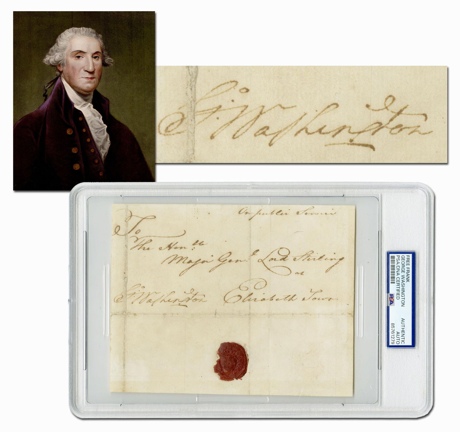 George Washington War-Dated FF Signature to Lord Stirling, His Trusted General, With Washington's (1 of 6)