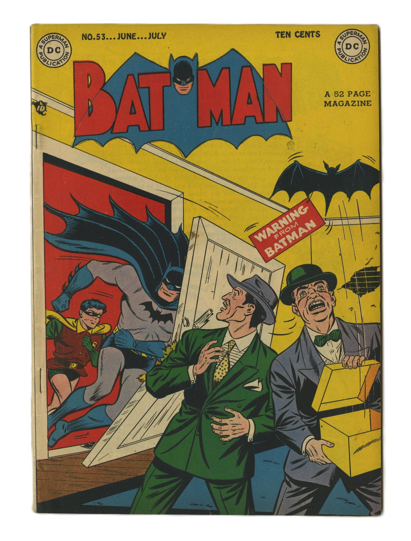 (6) Original Batman Comics From 1940s - 12