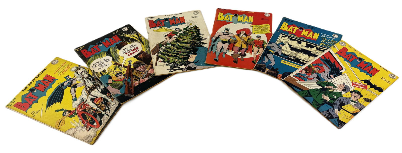 (6) Original Batman Comics From 1940s (1 of 13)