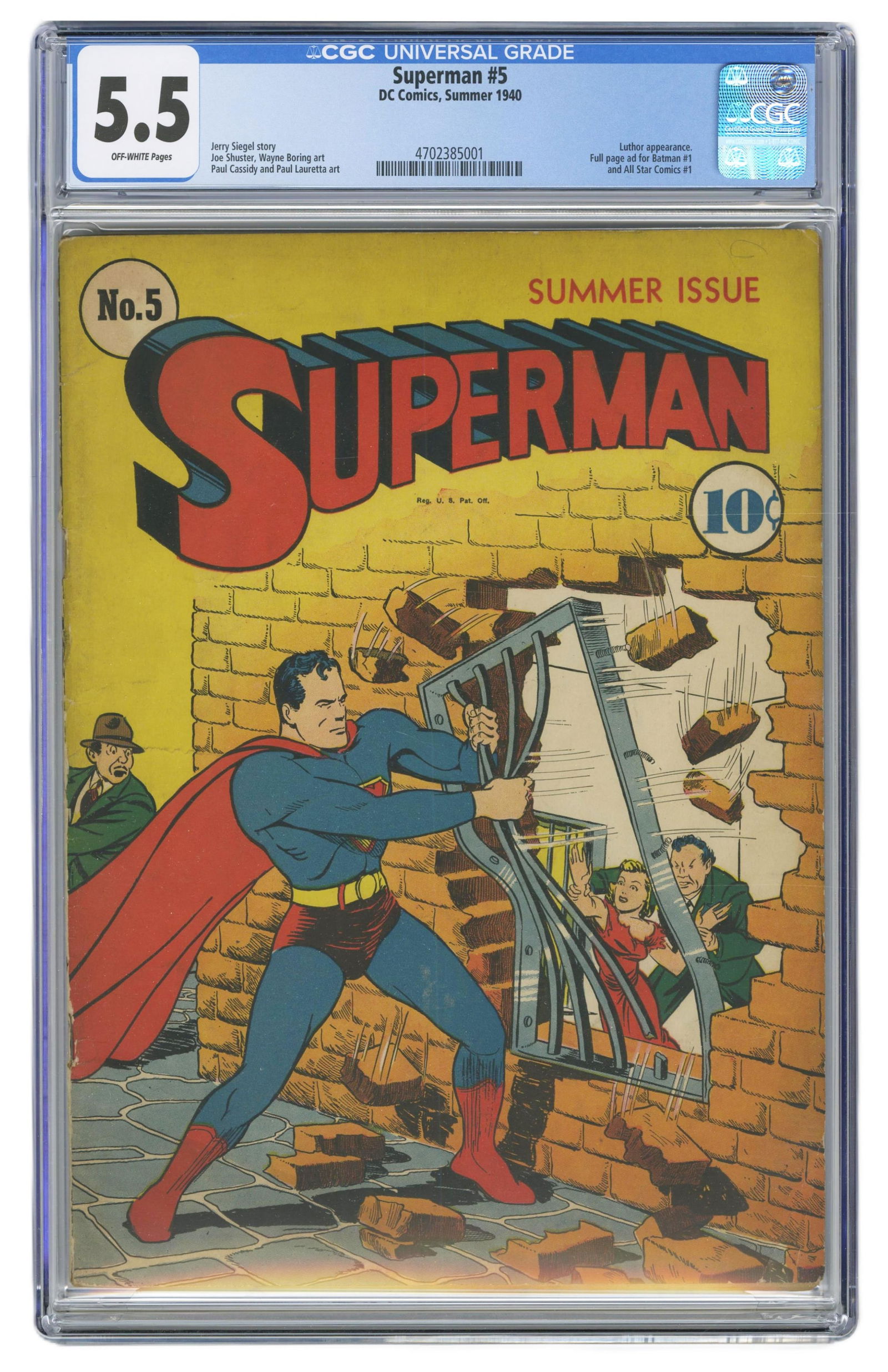 Superman No. 5, CGC Graded 5.5 (1 of 2)